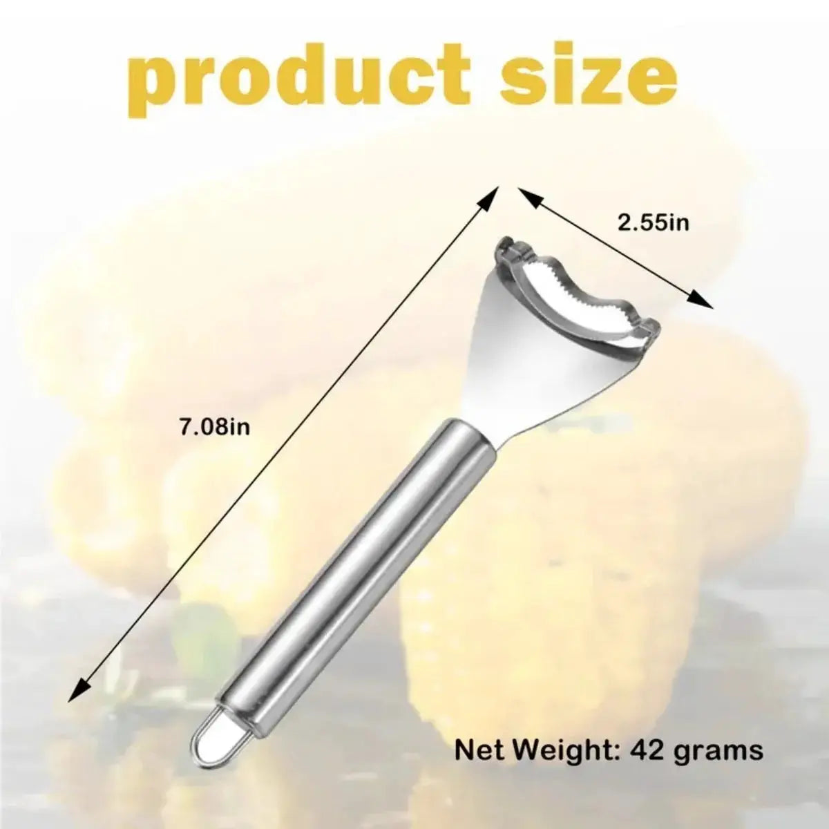 Stainless Steel Corn Peeler Serrated Corn Stripper Peelers Cob Shaver Planer Thresher Cutter Kitchen Fruit Vegetable Gadget Tool from PriceLows™