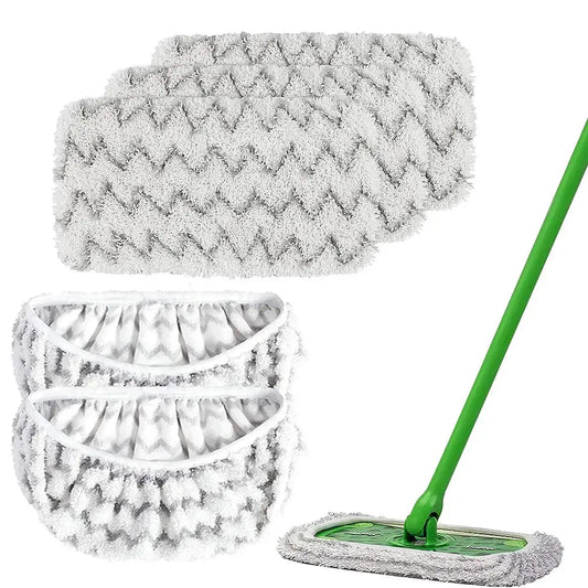 Reusable Microfiber Mop Pads for Swiffer Sweeper, Mop Cloths, Wet Dry Refills, Household Cleaning Tools, 2 Pcs, 4 Pcs from PriceLows™