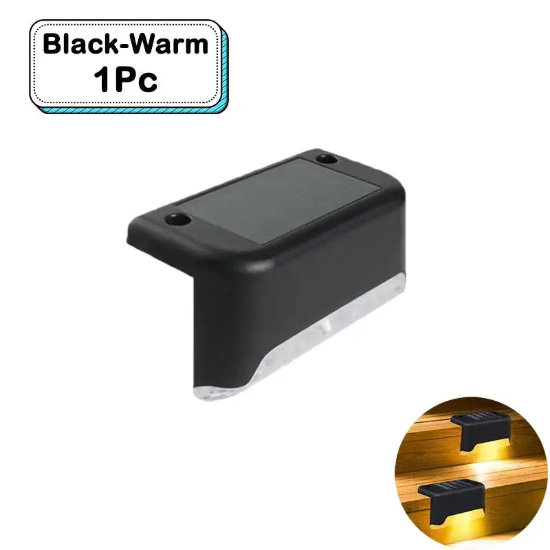 Outdoor Solar Step Lights Warm White LED Waterproof Stair Path Lighting for Garden Patio Fence Balcony Decoration Solar Power from PriceLows™