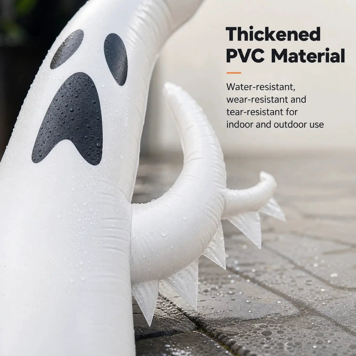 Inflatable Halloween Ghost | Pvc Outdoor Panel | Weather Resistant Finish | Large
