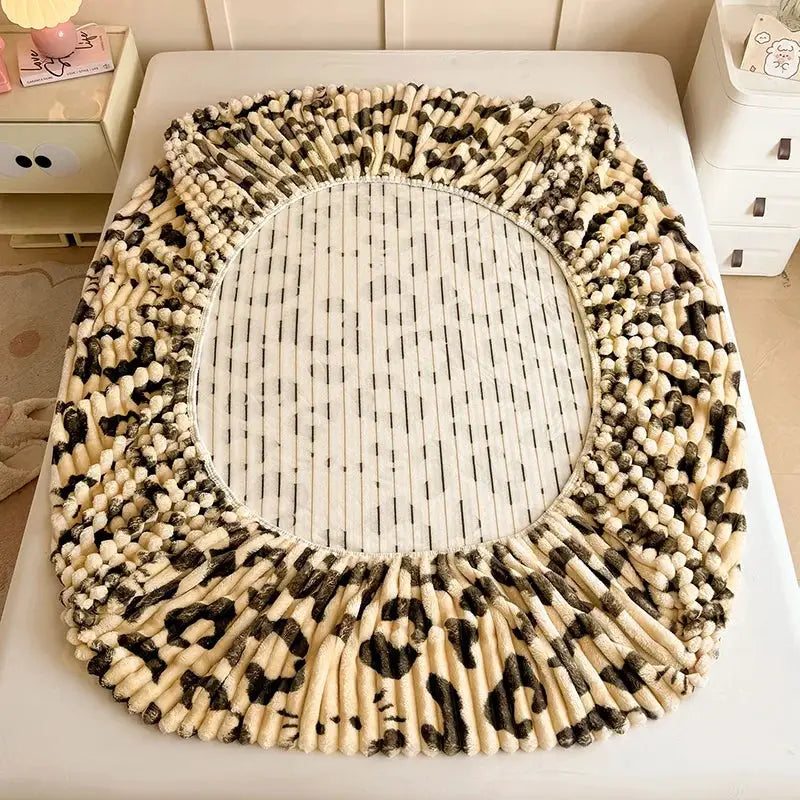 Fitted Sheet | 400 Thread Count | 100 Percent Polyester | Printed Deep Pocket