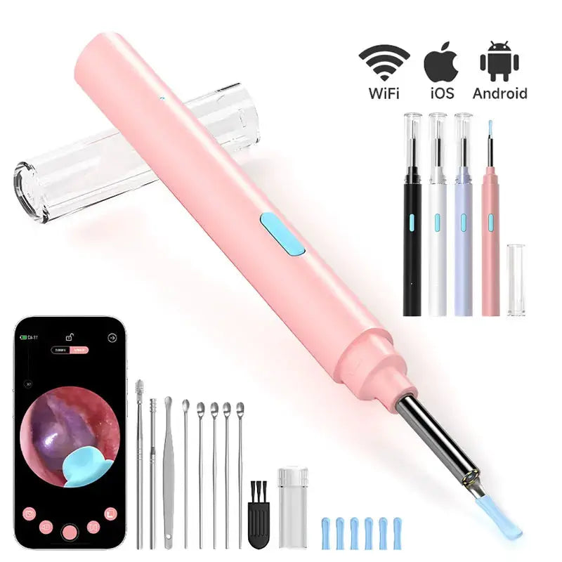 Visual Ear Sticks WIFI Ear Picker Portable Ear Cleaner Endoscope Video Ear Camera Ear Spoons 4.2MM With 6LED Ear Wax Removal Kit from PriceLows™