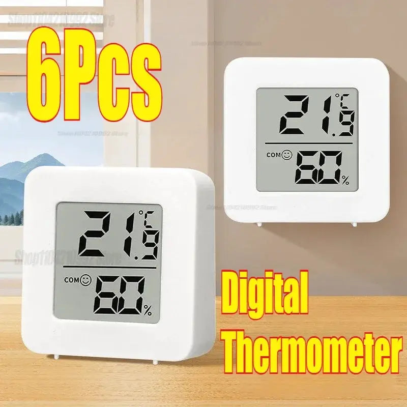 1/3/4/6 PCS Mini LCD Digital Thermometer Hygrometer Indoor Room Temperature Humidity Meter Sensor Gauge Weather Station Set from PriceLows™