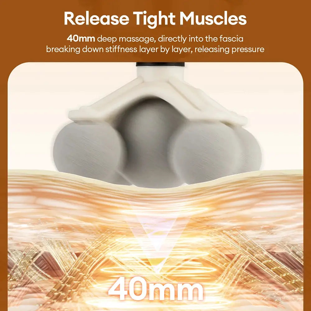 Massage Gun | 11-In-1 Electric Massager | 99 Levels | Whole Body Massager
