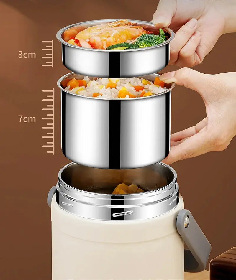 100-240V Electric Lunch Box 12V Car Rice Cooker Portable 304 Stainless Steel Double Layer Linner Thermal Insulation Lunch Box from PriceLows™