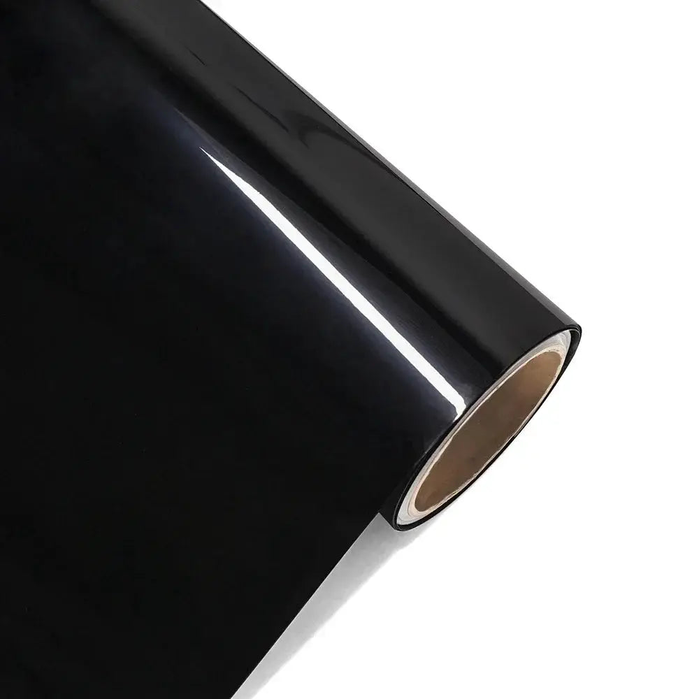 Ultra Gloss PET Piano Black Vinyl Wrap Film Sticker Auto Decoration Accessories Glossy Black Self Adhesive Vinyl Bubble Air Free from PriceLows™