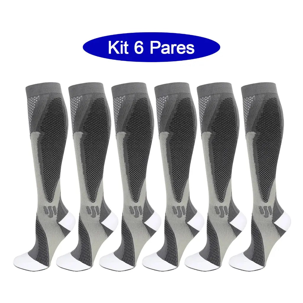 Compression Socks | 20-30mmHg | 6 Pairs | EU 35-45