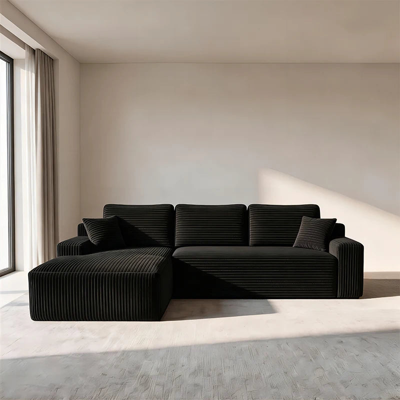 Sectional Sofa | L-Shaped With Chaise | No Assembly Required | 2000-2400mm Width