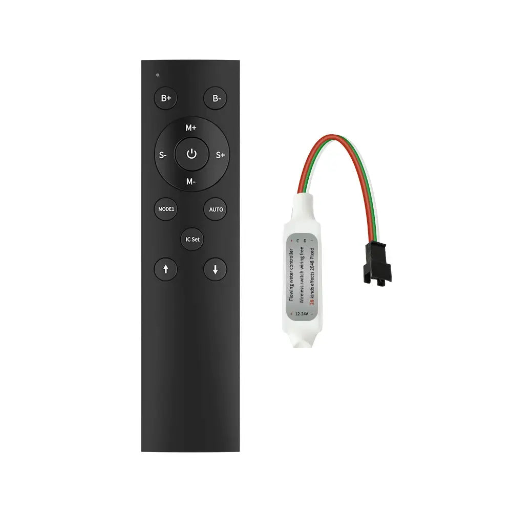 WS2811 1903 16703 Single Color LED Pixel Strip Horse Race Controller RF Wireless Remote Running Water Flow LED Controller 12-24V from PriceLows™