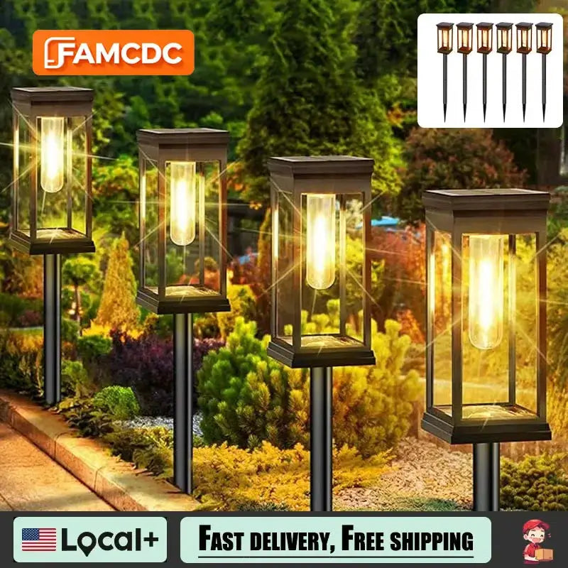 Solar Pathway Lights Outdoor Solar Powered Garden Lights Waterproof Auto On/Off Landscape Lights Patio Driveway Lawn Pool Decor from PriceLows™