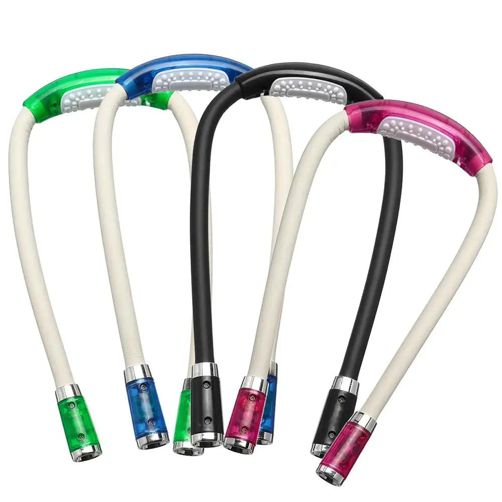 ABS LED Flexible Handsfree Hug Neck Reading Book Light Lamp Torch Flashlight Multifunctional Work Lamp from PriceLows™