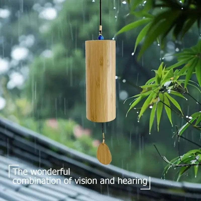 A bamboo wind chime—ideal for traditional Chinese style, suitable for retro/Summer Birthday/Hotel/Home/Bedroom/Wedding/Outdoor D from PriceLows™