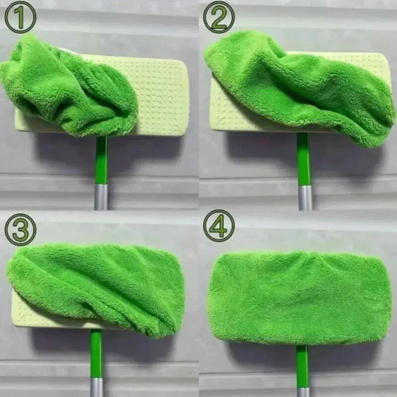 Eco-Friendly Mop Cover Set – 6-Pack Washable Flat Mop Pads for Dusting, Wet Mopping & Pet Hair Pickup, Reusable Alternative to from PriceLows™