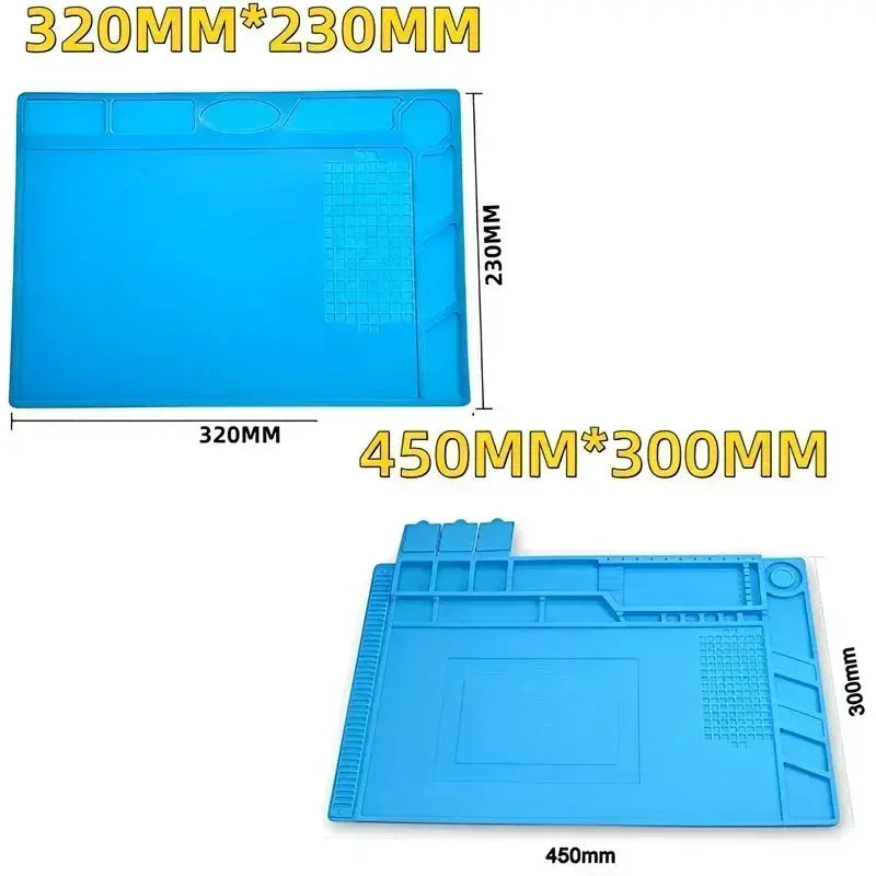 Magnetic Mat Silicone Repair Mat Circuit Board Soldering Pad Heat Resistant 932°F Anti-Static for ESD Iron Phone Repair from PriceLows™