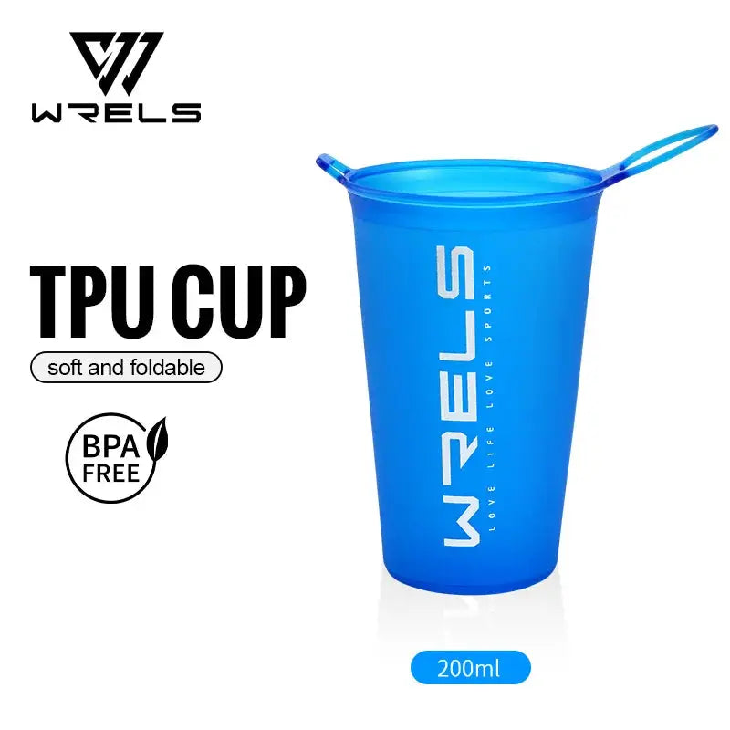 WRELS Collapsible Cup Soft Cup BPA Free Lightweight Foldable Marathon Trail Running Hiking Reusable Water Bottle from PriceLows™