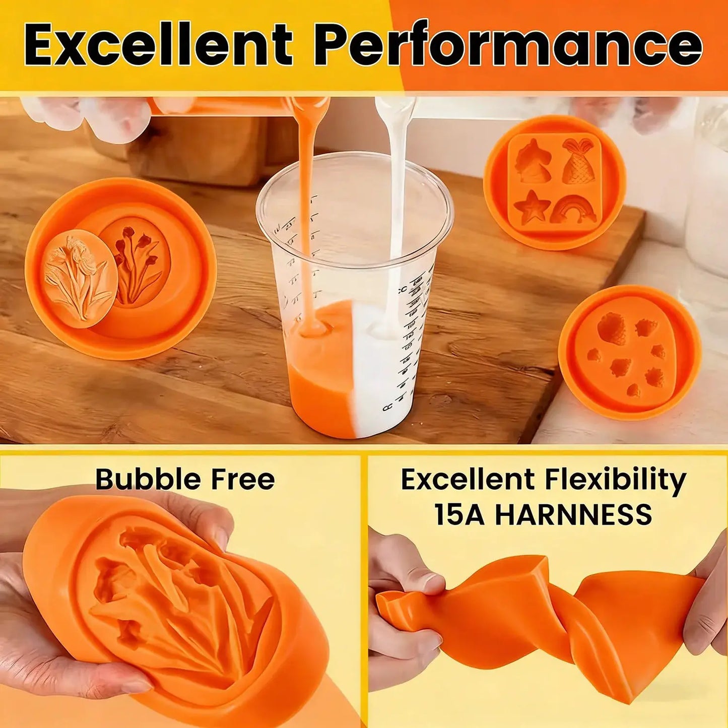 Silicone Mold Kit | 1 To 1 Mixing Ratio | High Tear Resistence | Jewelry Casting