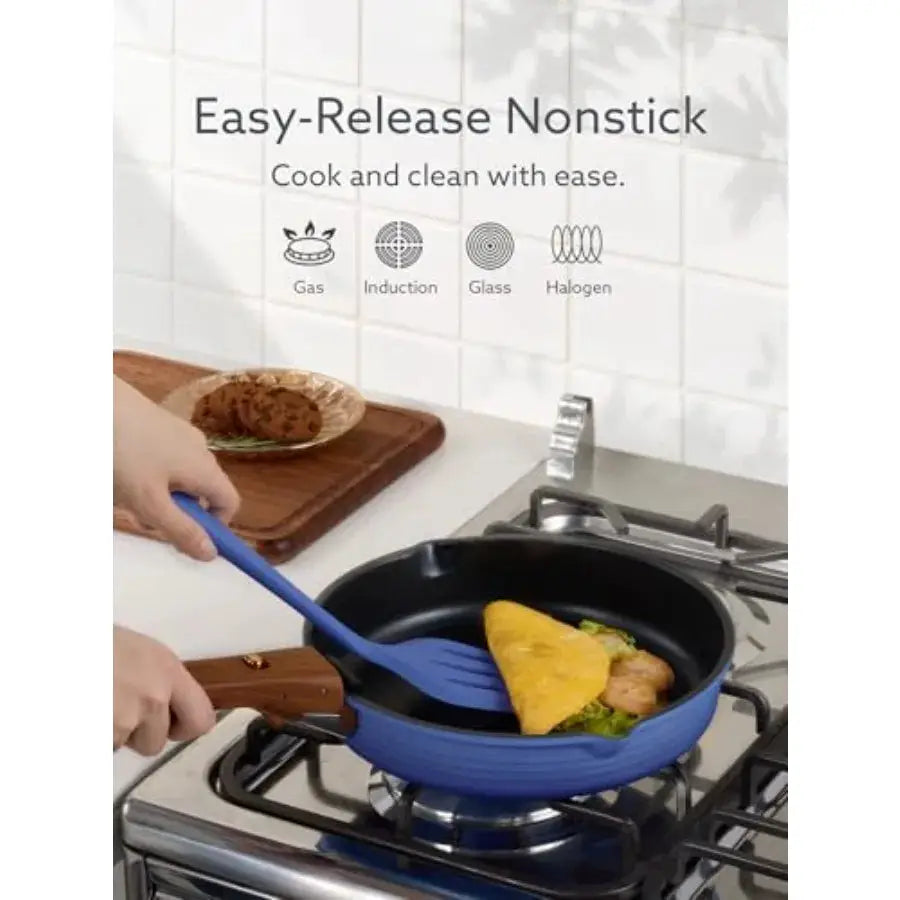 20Pcs Titanium Cookware Set, Pots and Pans Set Non Stick, Kitchen Cooking Set with Detachable Handle, Non Toxic Induction Cookw from PriceLows™