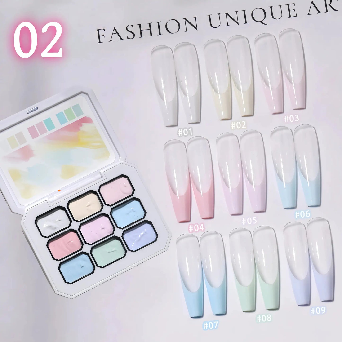 9-Color Solid Nail Polish, Pink, Macaron Painting Gel, High Saturation Popular Solid Nail Polish, Used for Nail Art from PriceLows™