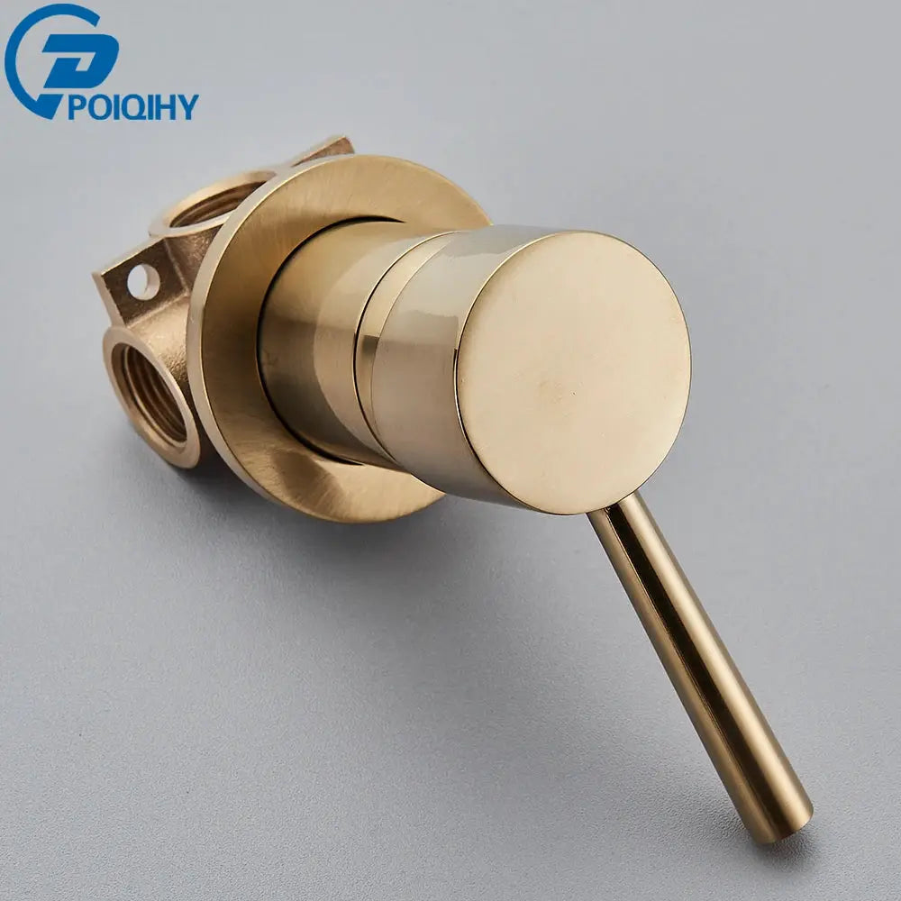 Brass Mixer Tap | Hot Cold Mixer Valve | Shower Diverter Valve | Black Chrome