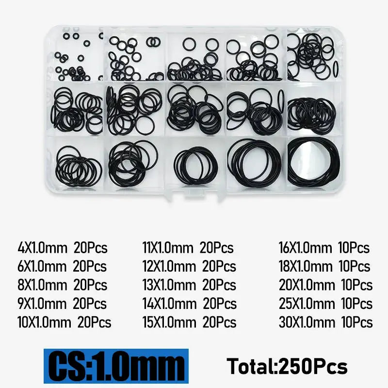 O Ring CS 1.0 1.5 to 4.0mm Sealing Washer Nitrile Rubber O-ring Faucet Plumbing Gaskets Oil Resistant High Temperature Oring Kit from PriceLows™