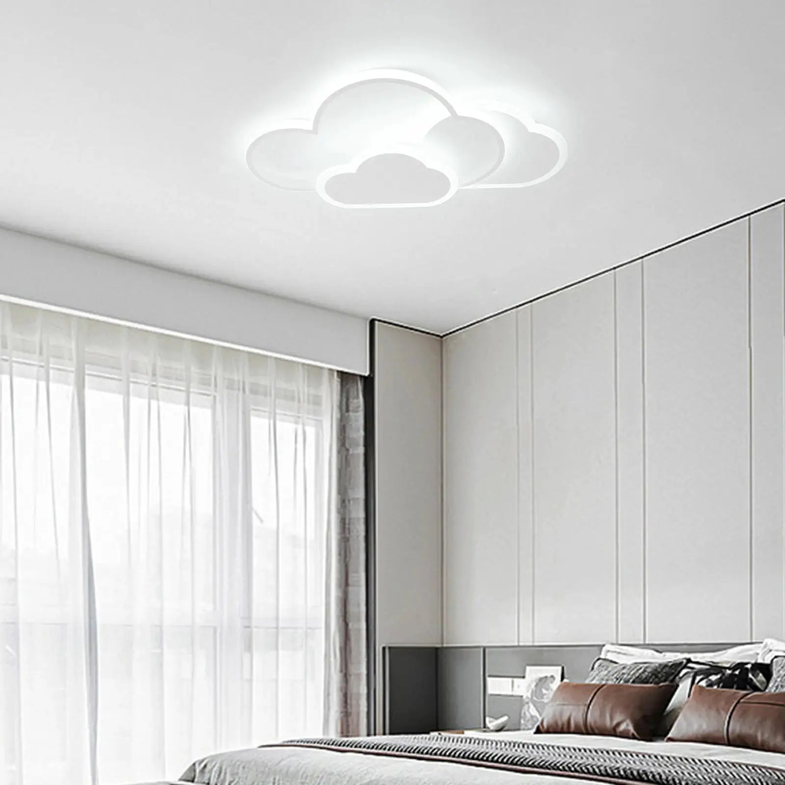 Cloud LED Ceiling Lamp 22" Modern Minimalist Lighting 52cm for Living Room Children's Room Bedroom from PriceLows™