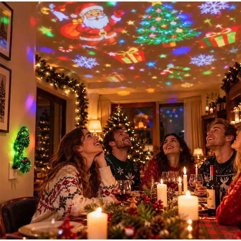 Christmas Projection Lamp | USB | 6 Patterns | Star Shape
