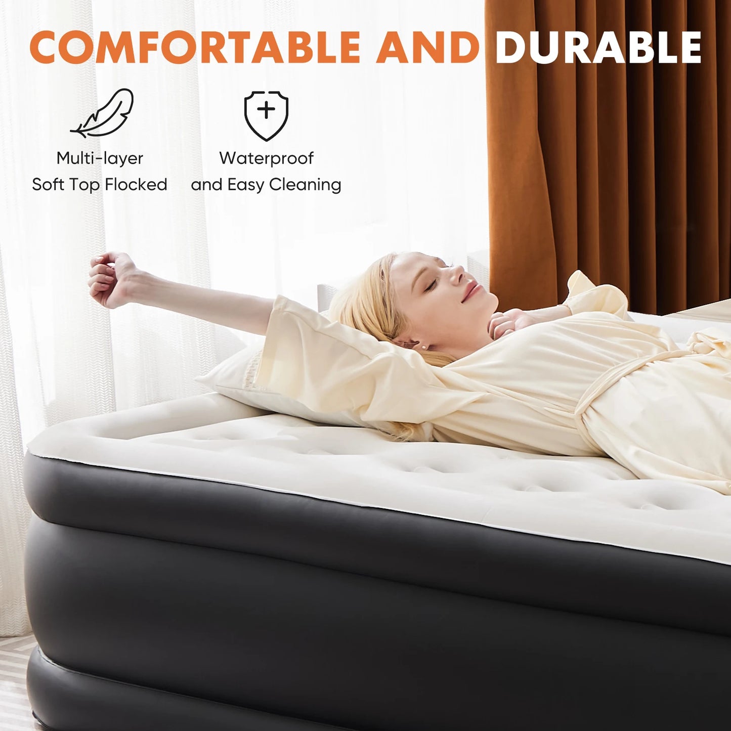 Air Mattress | Double Height | 660 Pound Weight Capacity | Twin Size