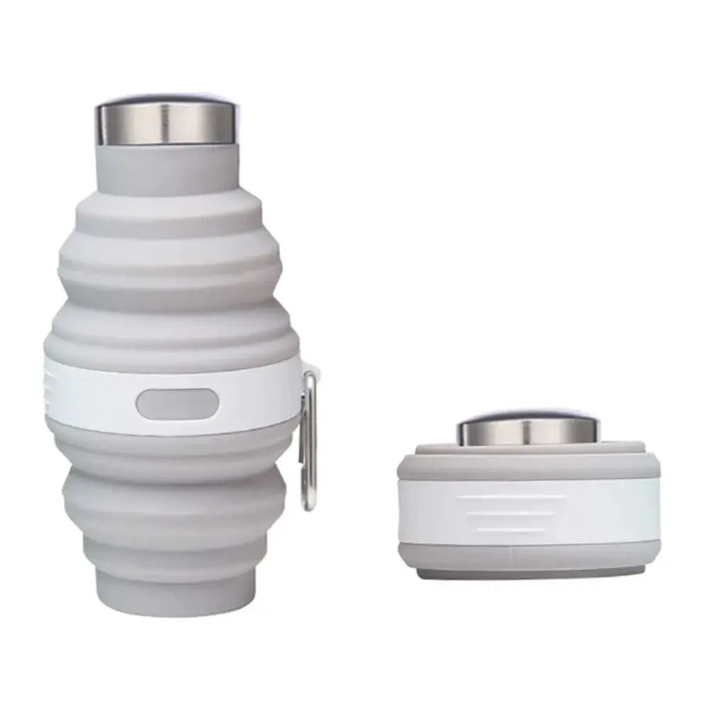 475ml Collapsible Water Bottles Silicone Retractable Hiking Cups with Carabiner Portable Folding Drink Cups for Outdoor from PriceLows™