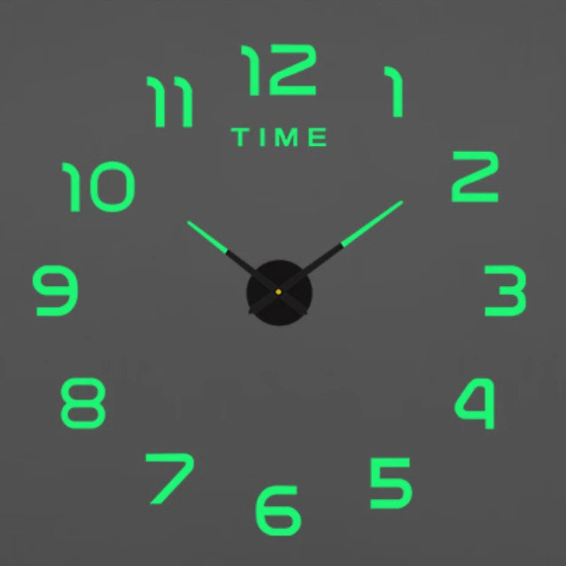 2023 Modern Design Large Wall Clock 3D DIY Quartz Clocks Fashion Watches Acrylic Mirror Stickers Living Room Home Decor Horloge from PriceLows™