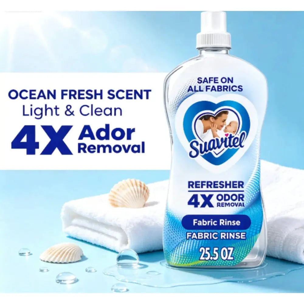 Fabric Softener | Ocean Fresh Scent | Deodorizing Formula | 25.5 Fl Oz