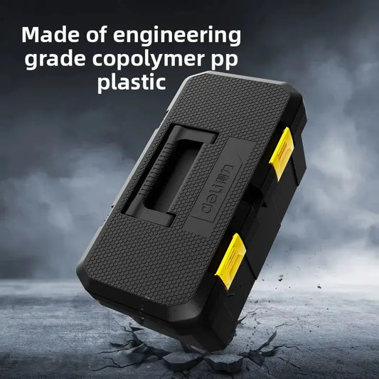 Deli 12/15 Inch Large Capacity Tool Case Multifunction Electrician Portable Tools Box Anti-theft Clasp Design Storage Boxes from PriceLows™