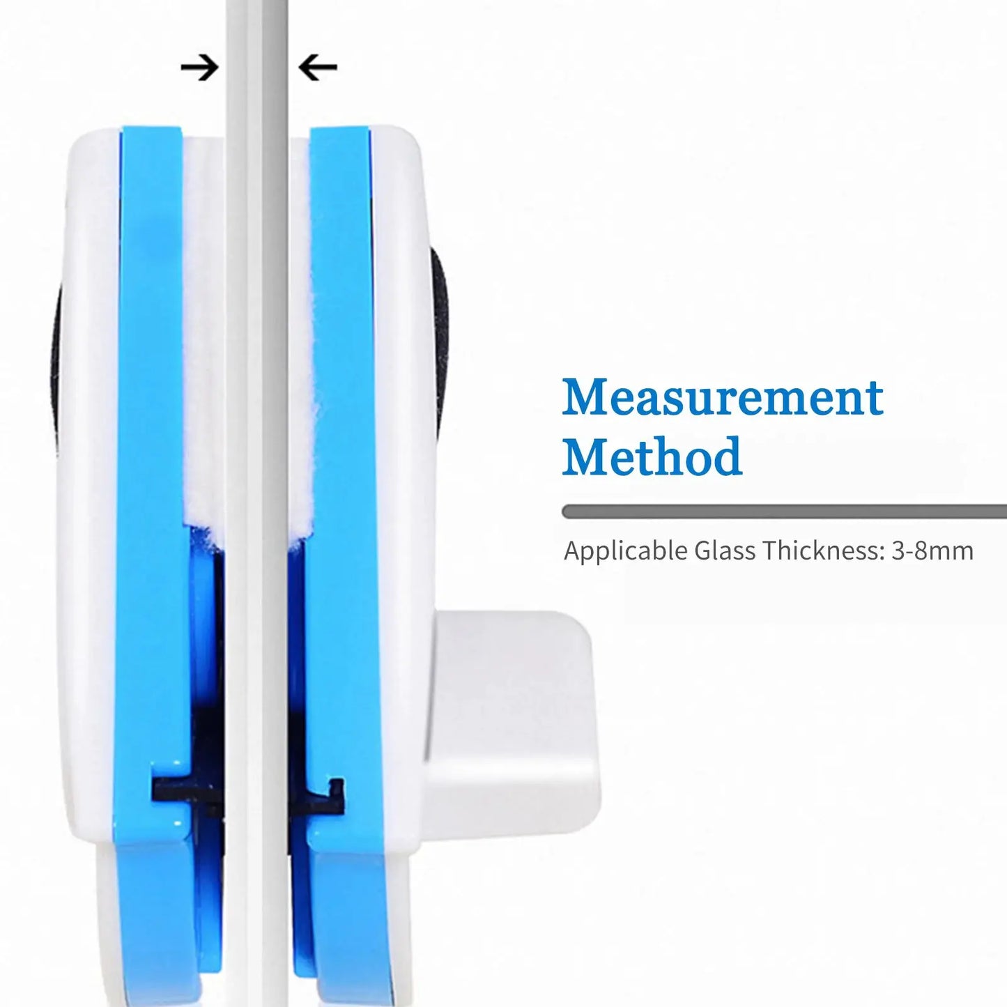 Magnetic Window Cleaner | Automatic Water Discharge | Double Layer Wiper