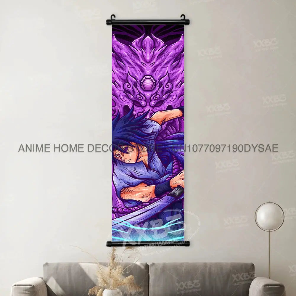 Uzumaki Naruto Posters Sasuke Home Decor Uchiha Madara Hanging Painting Might Guy Scrolls Picture Gaara Wall Art Killer B Mural from PriceLows™