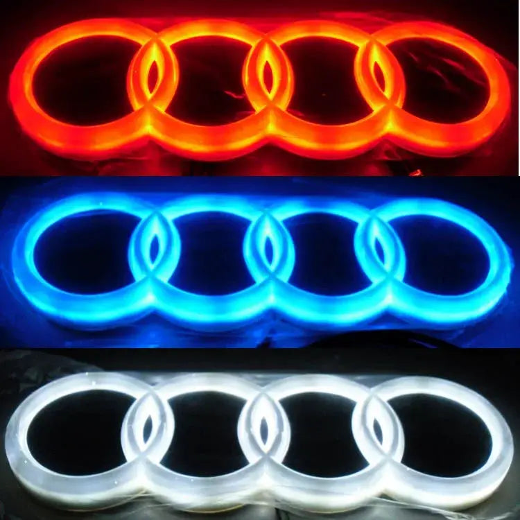 Car front grille 4D LED logo light front ring Sticker suitable for Audi A3 A4 A5 A6 A7 S3 S5 S6 S7 Q3 Q5 car supplies. from PriceLows™