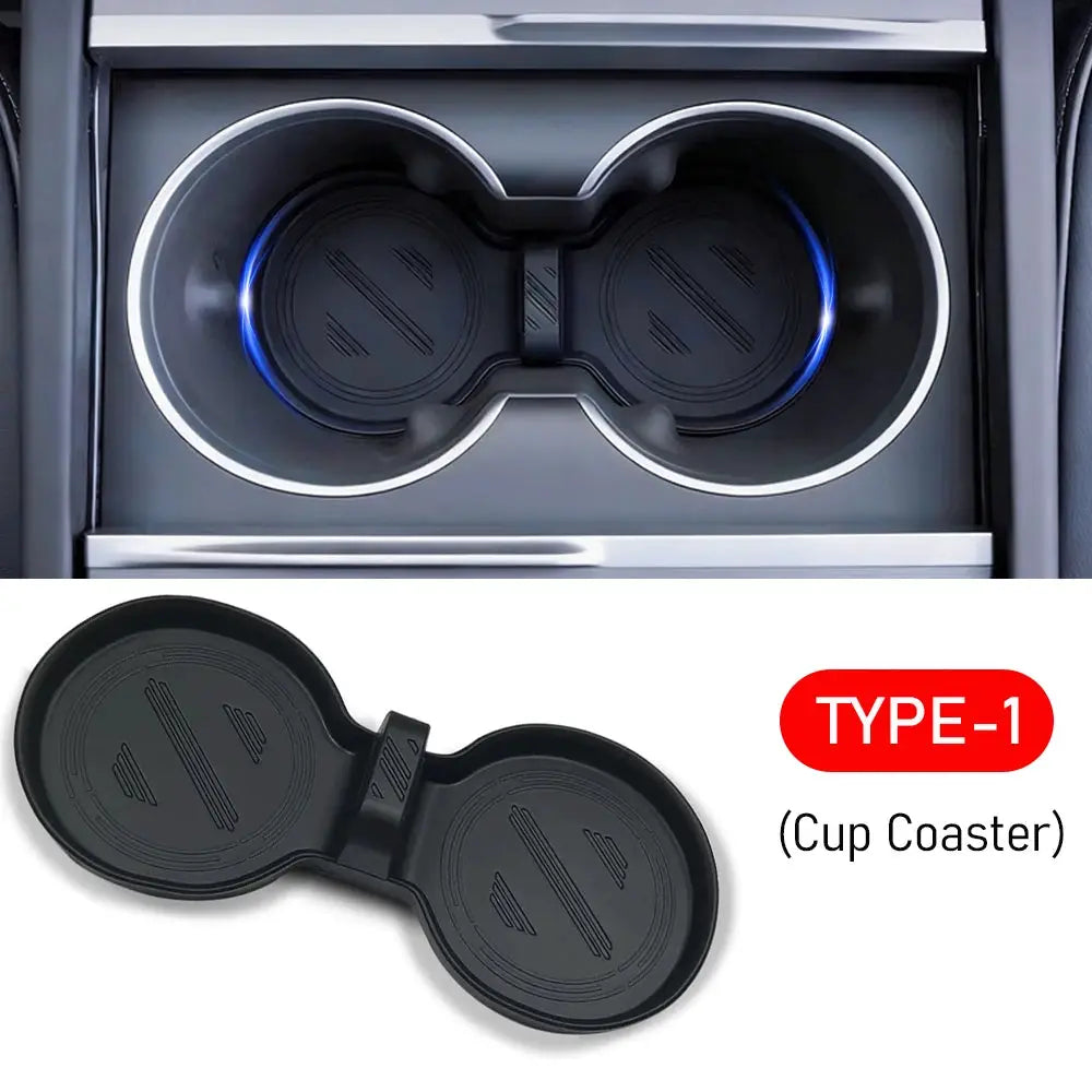 For 2025 2026 Tesla Model Y Trunk Organizer Trunk Storage Bins Rear Trunk Side Storage Box Mats for Model Y Juniper Accessories from PriceLows™