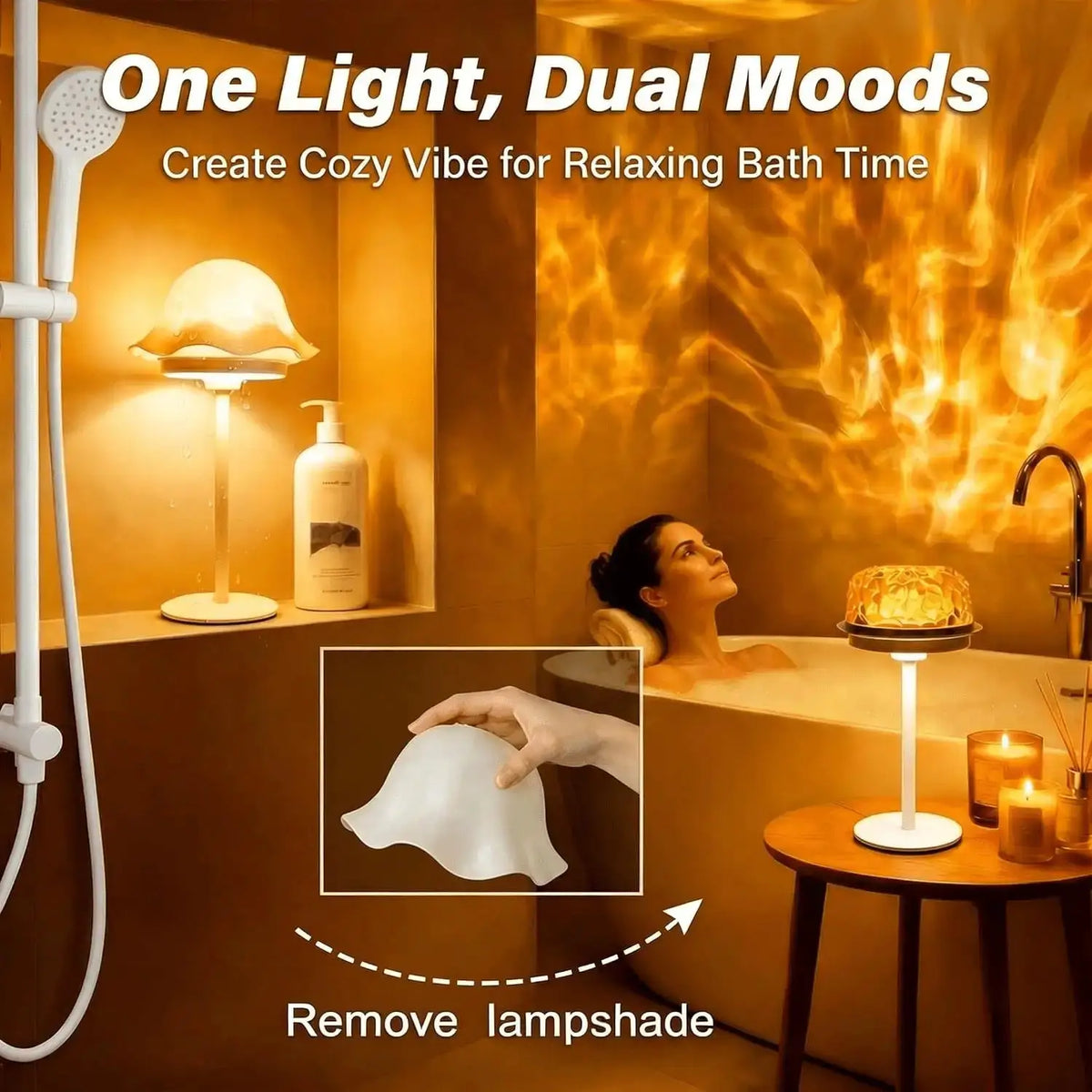 Mushroom Table Lamp | Ripple 2In1 Projector | Remote Control