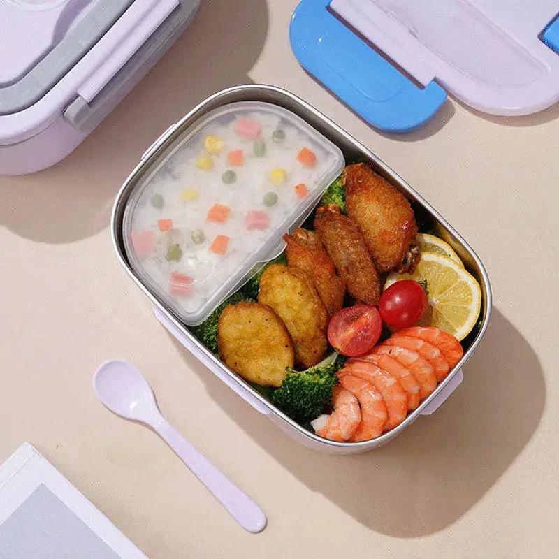 1.5 L 60W Electric Lunch Box Food Warmer Portable Food Heater for Car Or Home - Leak Proof, Lunch Heating Microwave for Truckers from PriceLows™