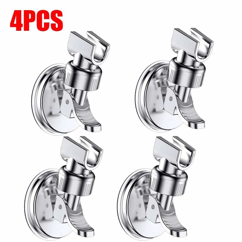 Shower Head Holder | Vacuum Suction Cup | Adjustable Rotating Mount | 1-4 Pack