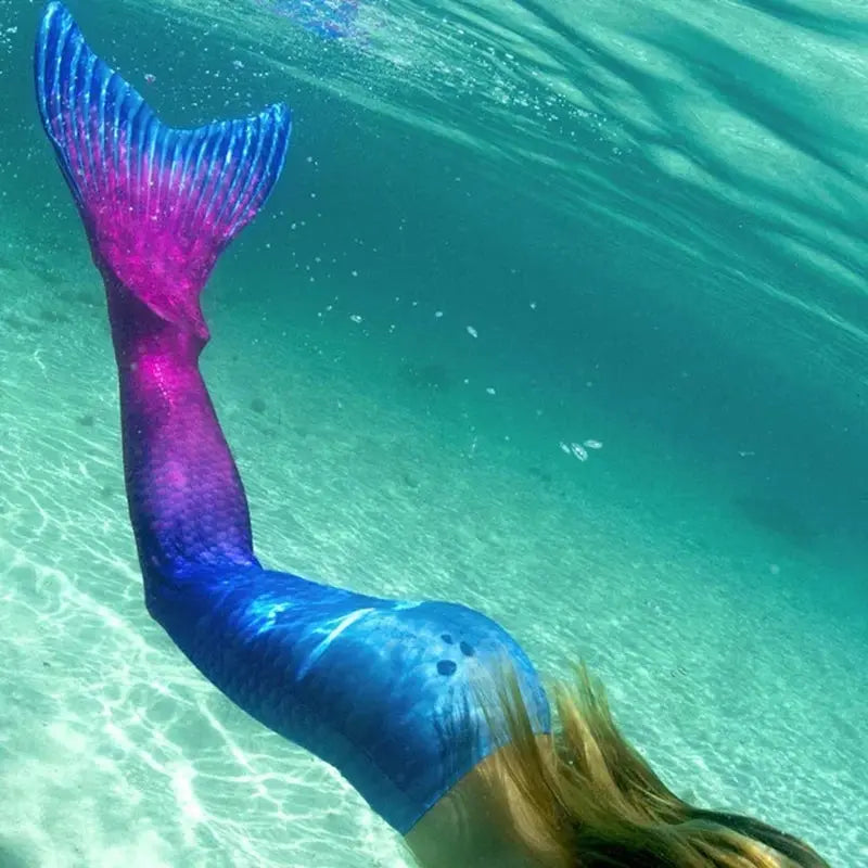 NEW Summer Kids Swimming Mermaid Tails Swimsuit For Girls Bathing Suit Beach Swimable Mermaid Costume Swimwear Halloween Costume from PriceLows™