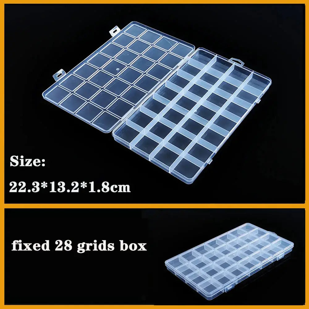 Transparent Plastic box Screw Compartment Box Jewelry Earring Display Case Container Clear Terminal Organizer Tool Storage boxes from PriceLows™