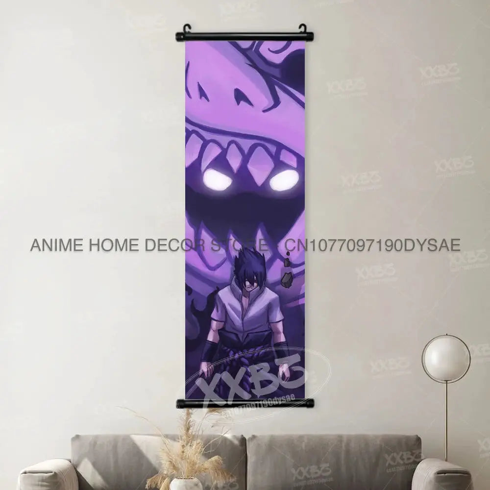 Uzumaki Naruto Posters Sasuke Home Decor Uchiha Madara Hanging Painting Might Guy Scrolls Picture Gaara Wall Art Killer B Mural from PriceLows™