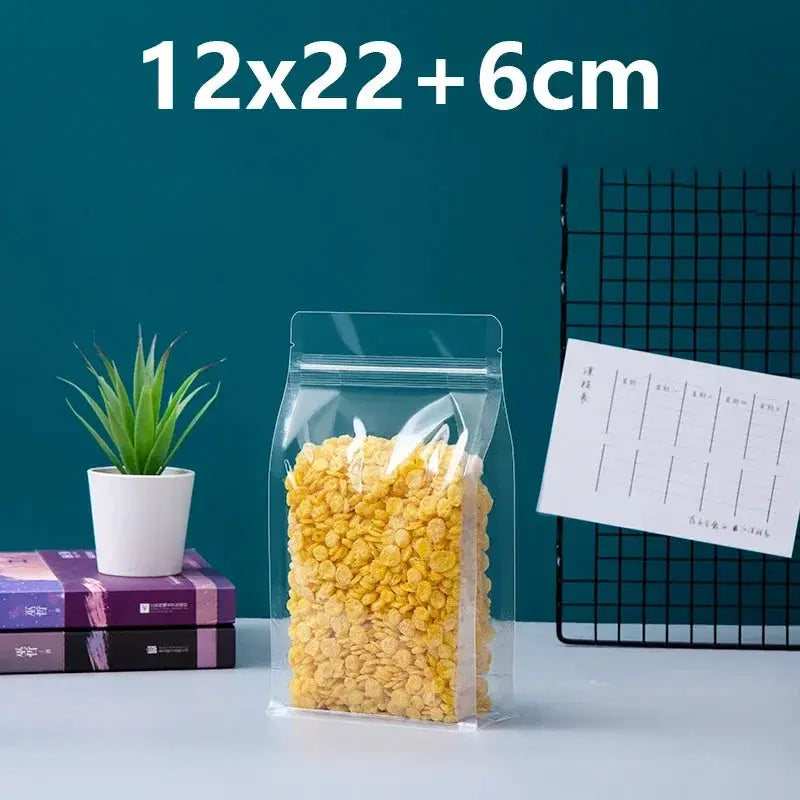 Zip Lock Bags | Capacity 150ml | Stand Up Pouches With Handle | 50 Pcs
