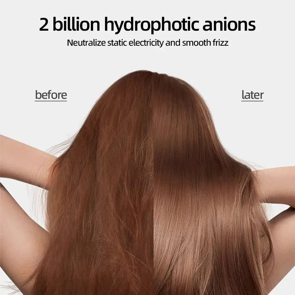 Professional Leafless Hair Dryer Negative Ion Attachment Negative Ion Salon Tool Home Travel Portable Electric Hair Dryer from PriceLows™