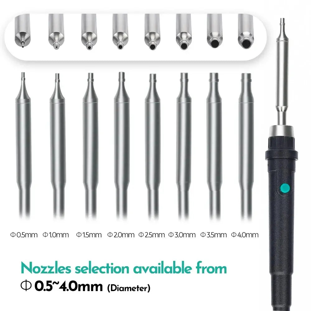 YIHUA 8509-I Micro Hot Air Gun Soldering Station with 0.5/3.5/3/2.5/2 mm Nozzle Temperture Adjustable BGA Rework Station from PriceLows™