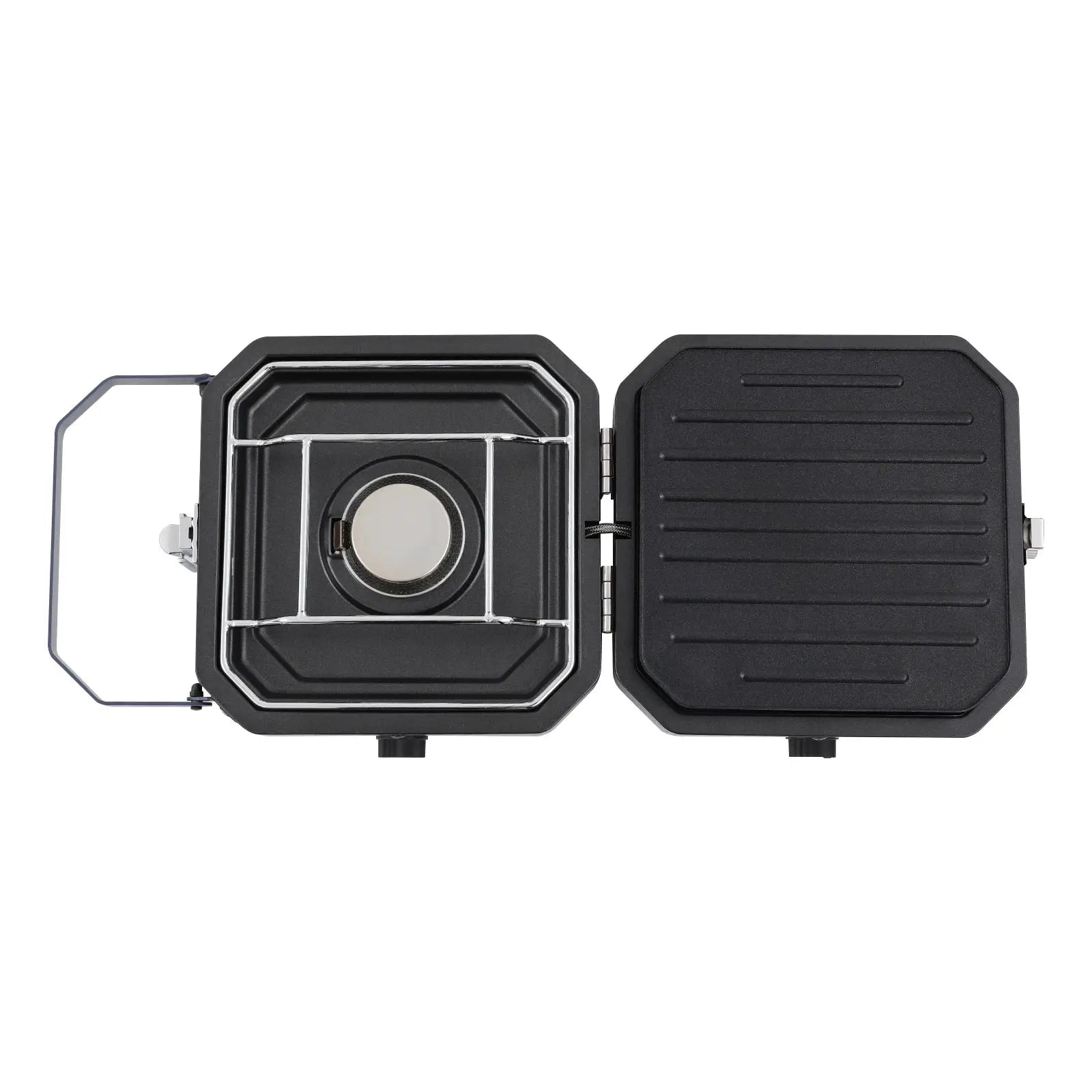 Portable Dual Burner Camp Stove, Foldable 430 Stainless Steel Gas Grill, 2.3kW Each, Non-Stick Pan for Outdoor Picnic Hiking from PriceLows™