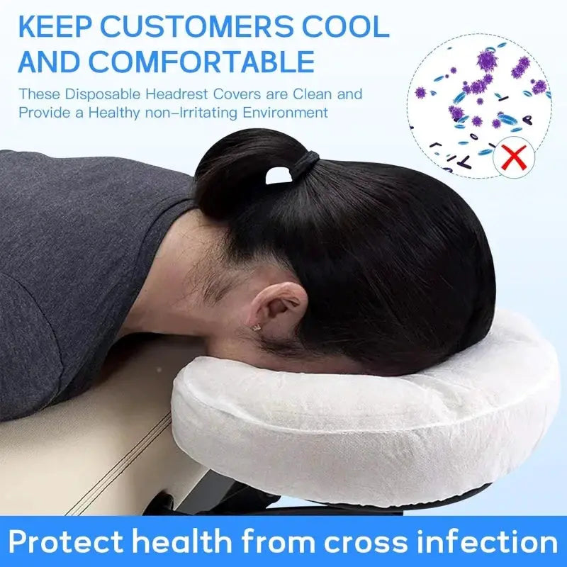 Non Woven U Shaped Headrest Pillowcase | Disposables for Beauty Spa