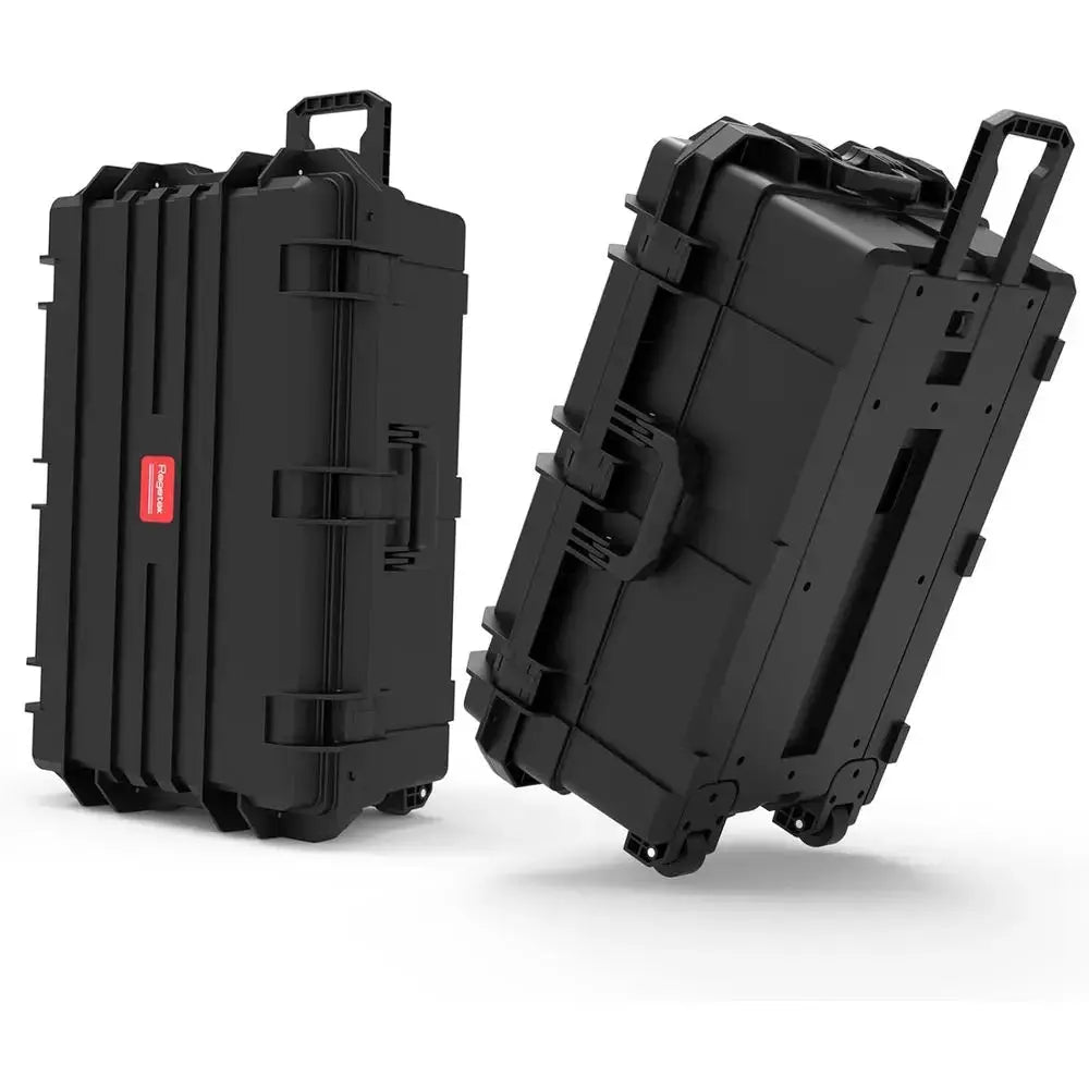 Rolling Hard Case 33x21x14 with Wheels, Customizable Foam, Retractable Handle for Tools, Cameras, and Equipment from PriceLows™