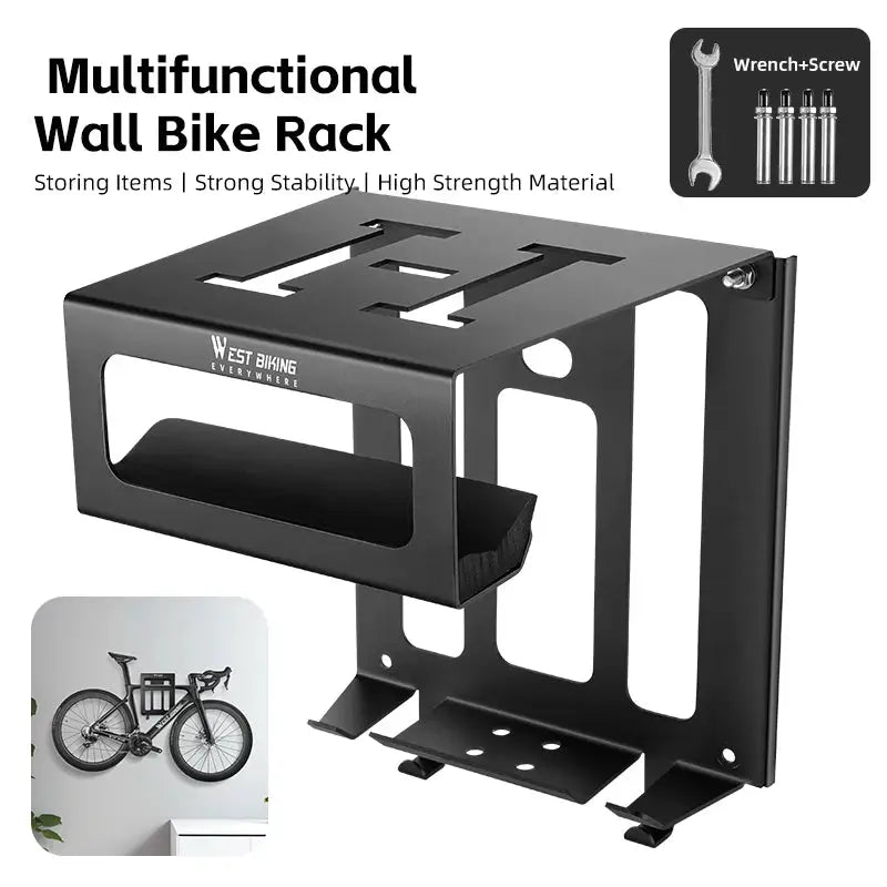 WEST BIKING Multifunctional Wall Bike Rack Durable Bicycle Indoor Parking Stand Maintenance Workstand MTB Road Bike Accessories from PriceLows™