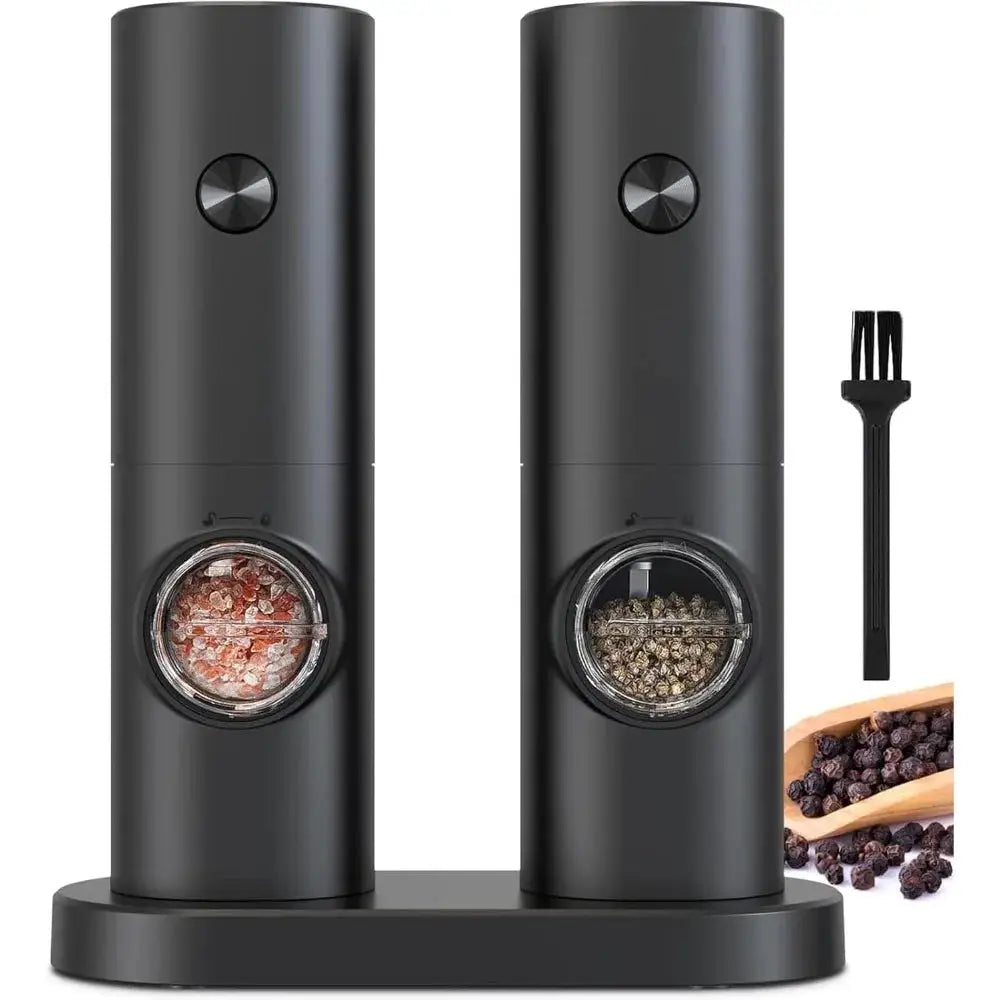 Electric Salt And Pepper Grinder | Battery Powered | Adjustable Grind | 2 Pack