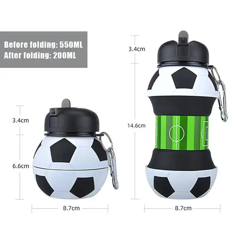 Kids Fold Water Bottle Cup with Leakproof Lid Portable School Sports Outdoor Collapsible Drink MugHotsale from PriceLows™